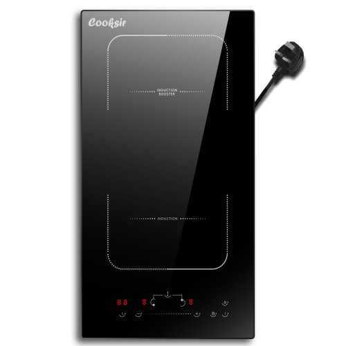 Cooksir Induction Hob 2 Zone with BS Plug,
