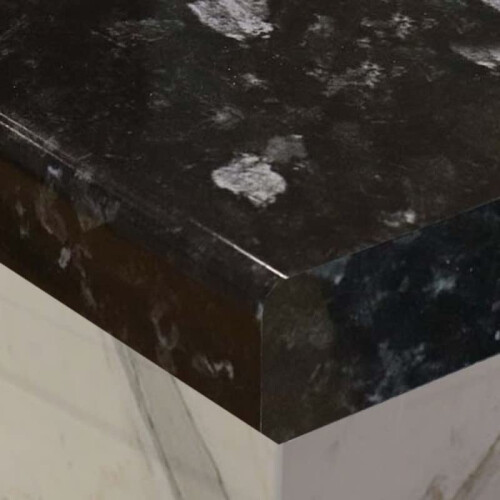 Black Granite Kitchen Worktop, Laminated Surface, 1m x 600mm x 28 mm, Easy Install Countertop