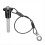 Stainless Steel Quick Release Pin 6mm Diameter Ball Locking Pin with Push Button Lanyard Cable Usabl 2