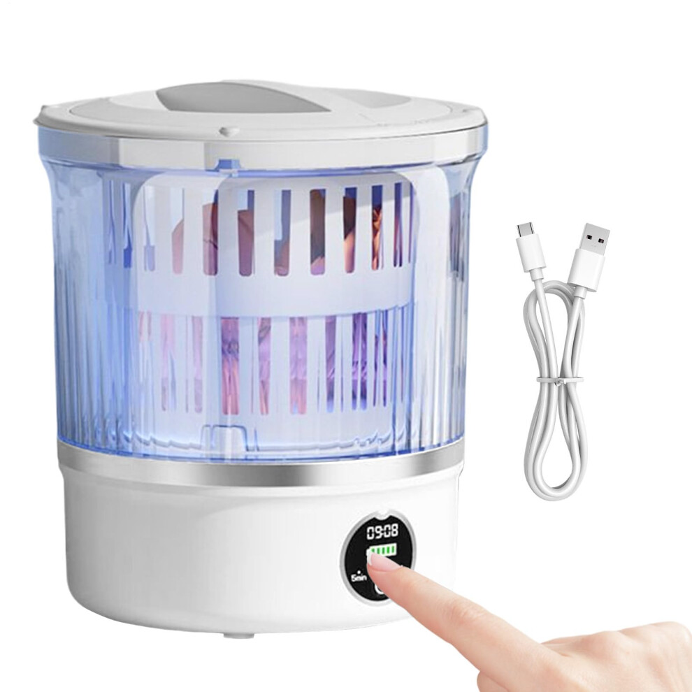 Underwear Washing Machine, 3L Rechargeable Waterproof Non-Slip, Portab