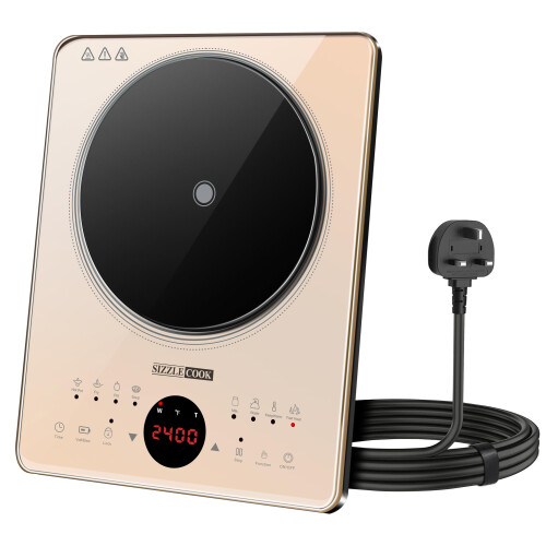 SizzleCook Induction Hob Portable 2400W, Induction Burner with