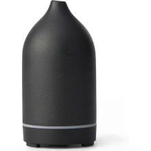 Stone diffuser, 200ml diffusers for home, ultrasonic aromatherapy essential oil diffuser, black