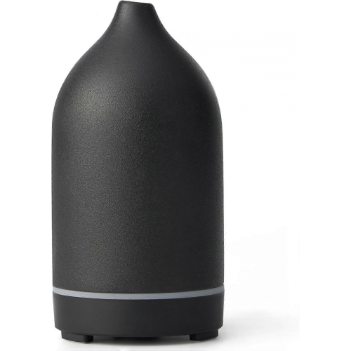 Stone diffuser, 200ml diffusers for home, ultrasonic aromatherapy essential oil diffuser, black
