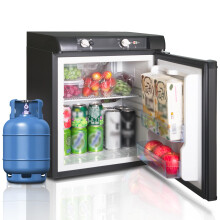 Techomey Gas Fridge 40L, 3 Way Fridge Camping