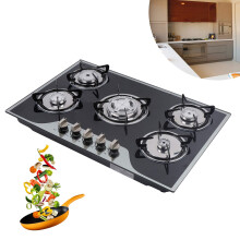 Charocean 5 Burner Gas Hob Built-in Stove 77x51cm