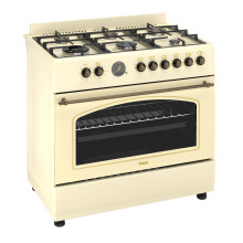 Ferre F9S60E7-CR-RETRO 90cm Dual Fuel Range Cooker With