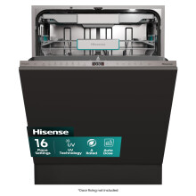 Hisense Integrated Standard Dishwasher - Black - A