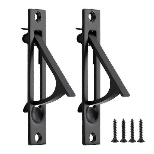 2 Pack Pocket Door Pull Solid Pocket Door Flush Edge Pull Pocket Door Handles in Matte 1