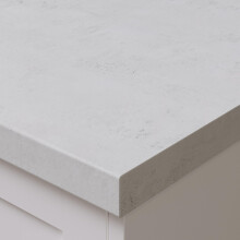 Omega Premium Classic Woodstone Blanc Postformed Laminate Kitchen