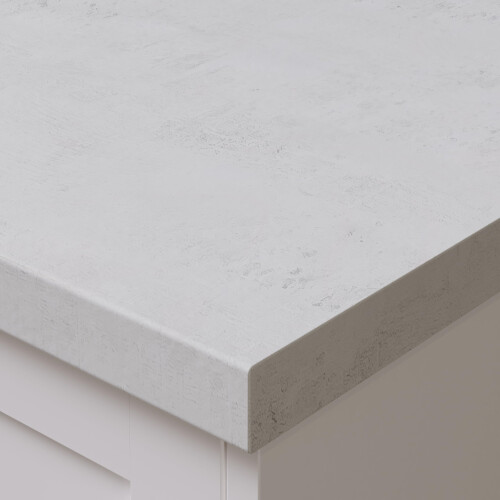 Omega Premium Classic Woodstone Blanc Postformed Laminate Kitchen