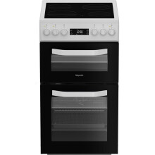 HDE5VDCW 50cm Ceramic Electric Cooker with Double Oven,