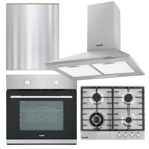 Baridi Kitchen Appliance Bundle 60cm, Integrated Fan-Assisted Oven, St