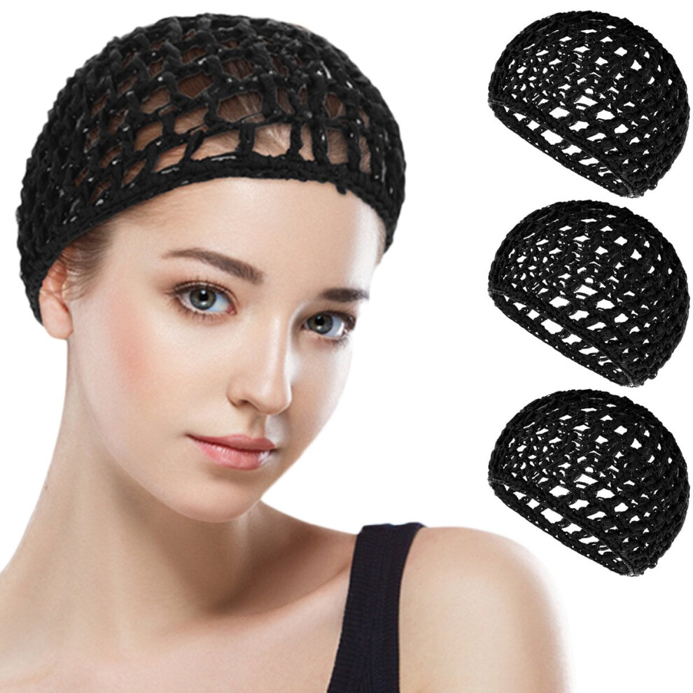 Mesh Hair Nets for Sleep and Wig Protection 3PCS