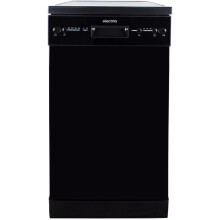 electriQ 10 Place Slimline Freestanding Dishwasher - Black