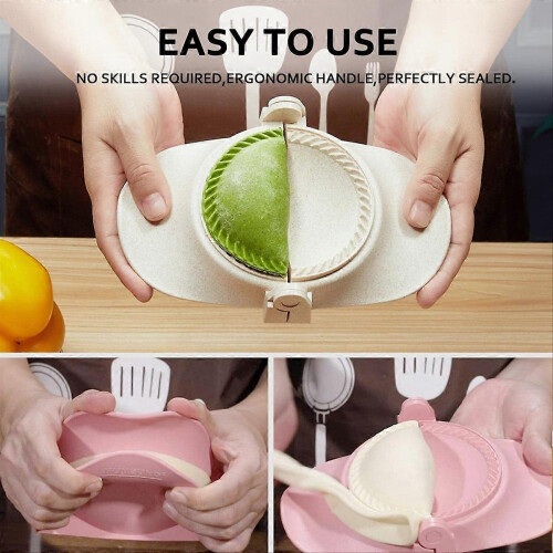 Empanada Maker Press, 6 Inch Extra Large Dumpling Maker Set with Dough Cutter, Dumpling Mold Set for 2