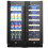TANGZON Double Door Dual Zone Beverage Wine Fridge, 1