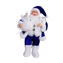 Standing Santa Claus Figurine Polyester Christmas Decor