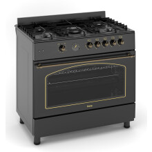 Ferre F9H50GF-BL-RETRO 90cm Gas Range Cooker With Double