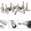 10pcs Magnetic Hex Socket 6-19mm Hex Shank Nut Adjuster 1/4" Magnetic Bit 3