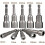 10pcs Magnetic Hex Socket 6-19mm Hex Shank Nut Adjuster 1/4" Magnetic Bit 4