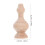 Wooden Decorative Balusters Solid Wood Khaki 1 Piece 2