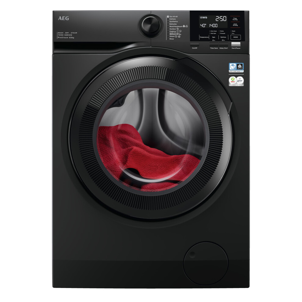 Aeg Prosteam Technology Lwr7196u4b 9Kg / 5Kg Washer