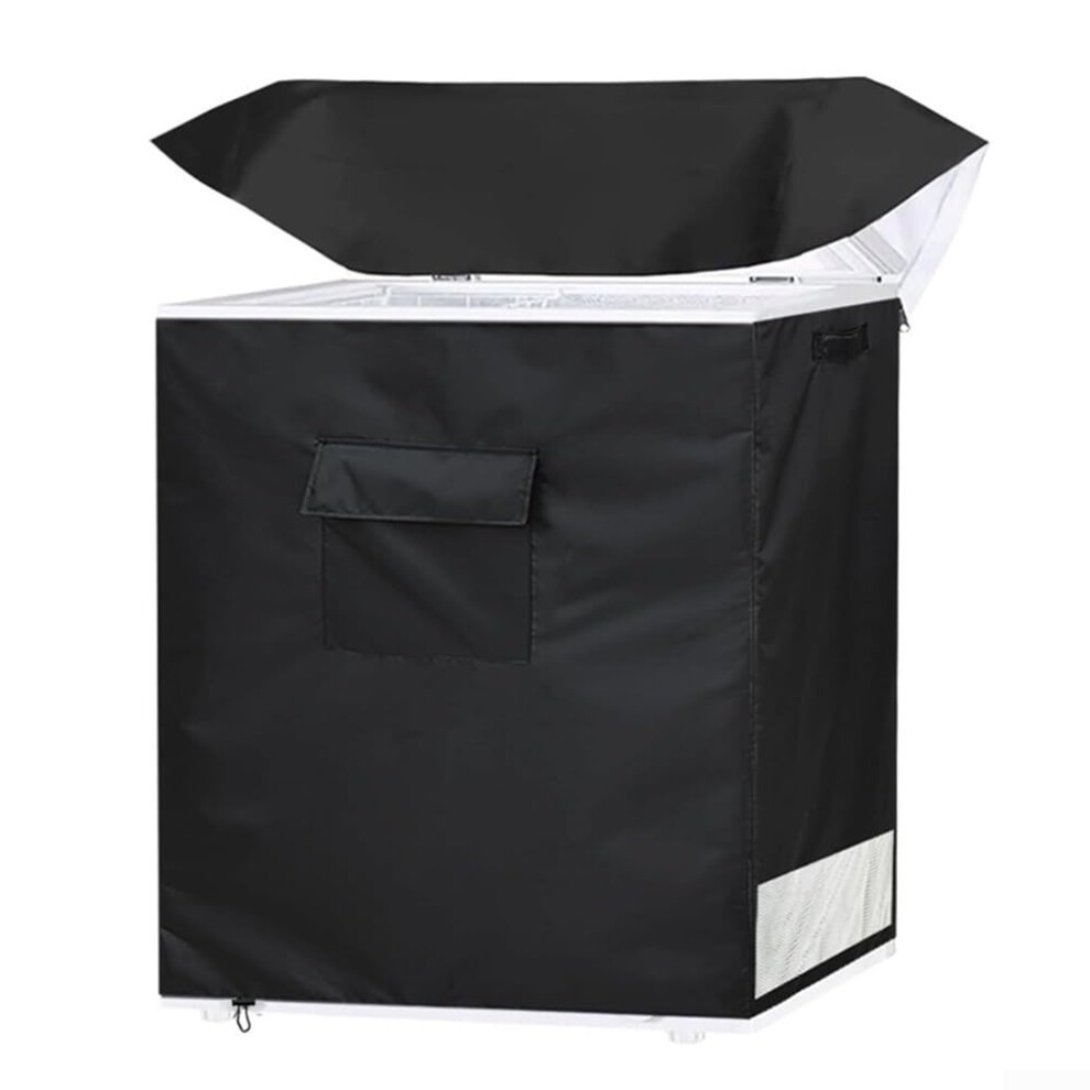 Honseadek Heavy Duty 210D Oxford Waterproof Refrigerator Cover With Zipper For A
