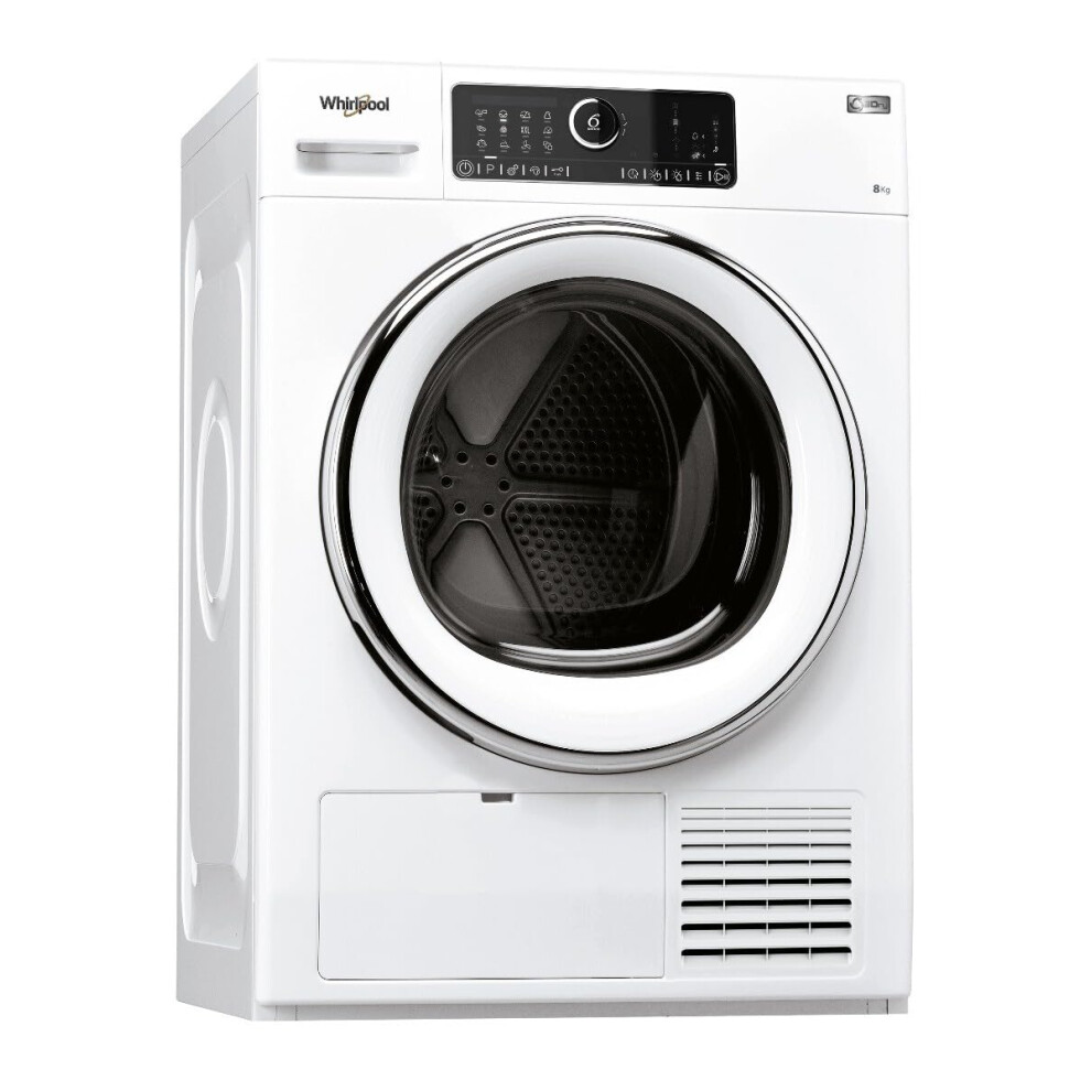 Whirlpool Awz8hp/Pro Omnia 6Th Sense, 8Kg Commercial Heat White