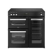 Belling Cookcentre 90cm Electric Induction Range Cooker - Black