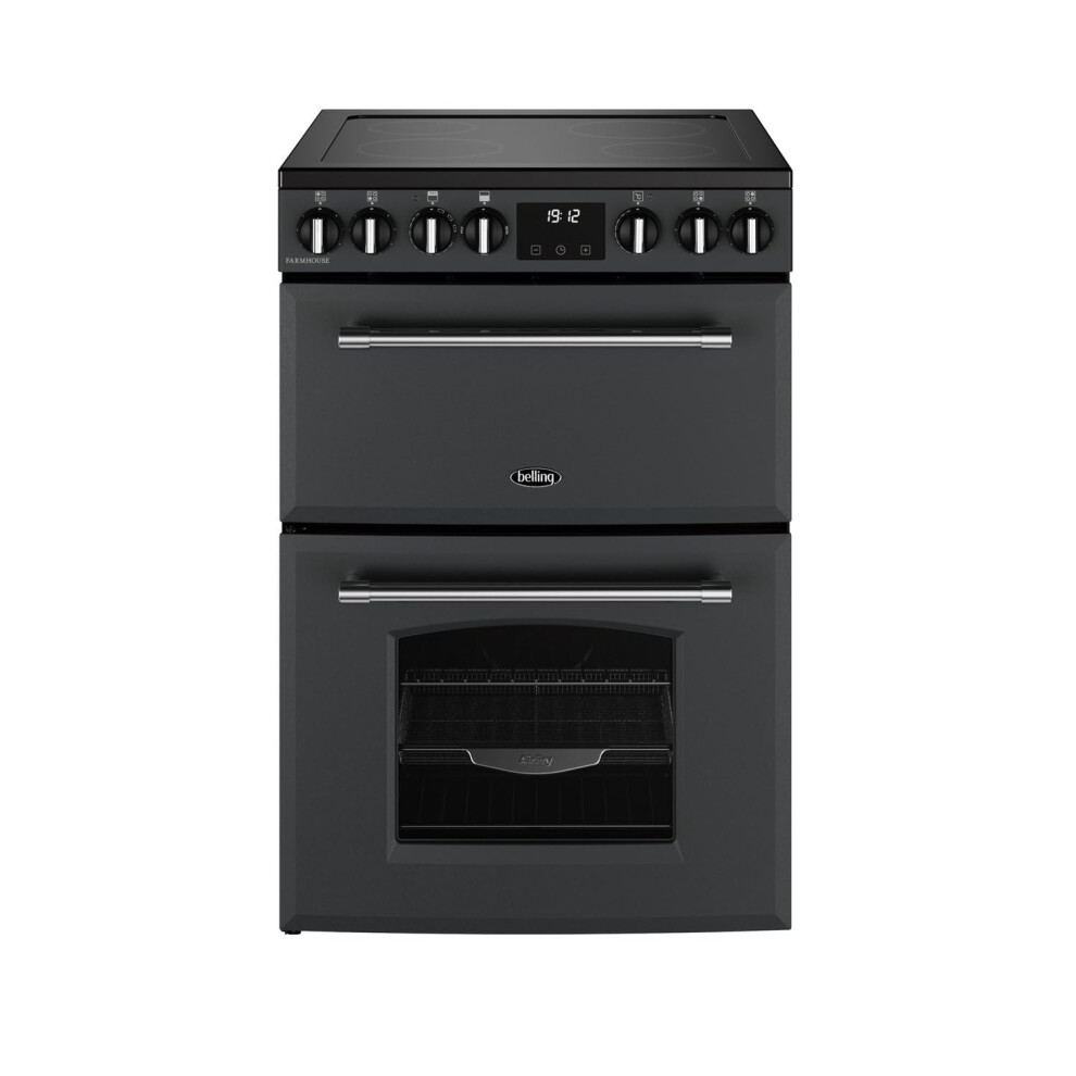 Belling Farmhouse 60Cm Electric Ceramic Cooker - Anthracite