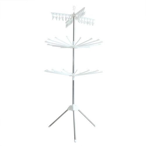 3 Tier Rotary Clothes Airer Stand 170cm Tall