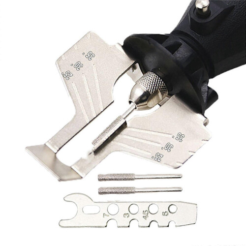 Electric Chainsaw Sharpener Grinder Attachment Set - High-Speed Steel, Quick and Efficient Sharpening 2