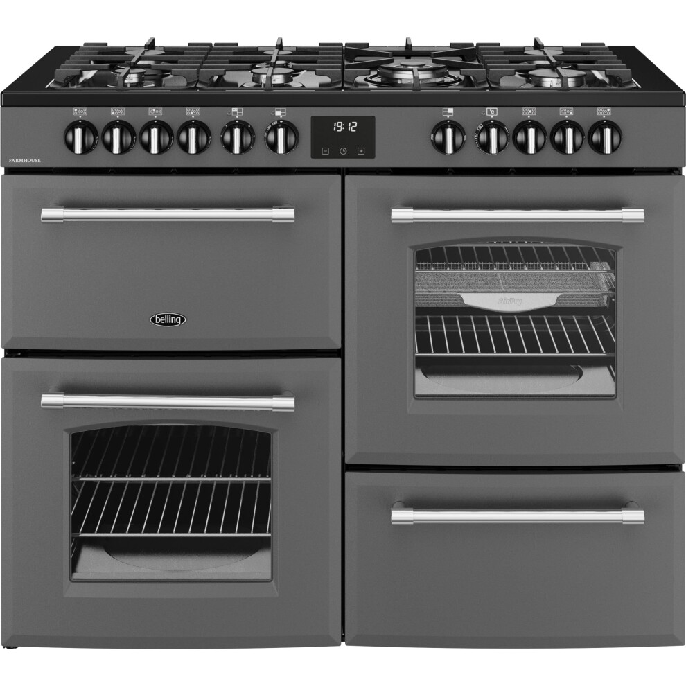 Belling Farmhouse 110Df 110Cm Dual Fuel Range Cooker Anthracite