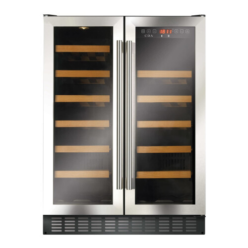 CDA CDA FWC624SS 60cm Double Door Dual Zone Under