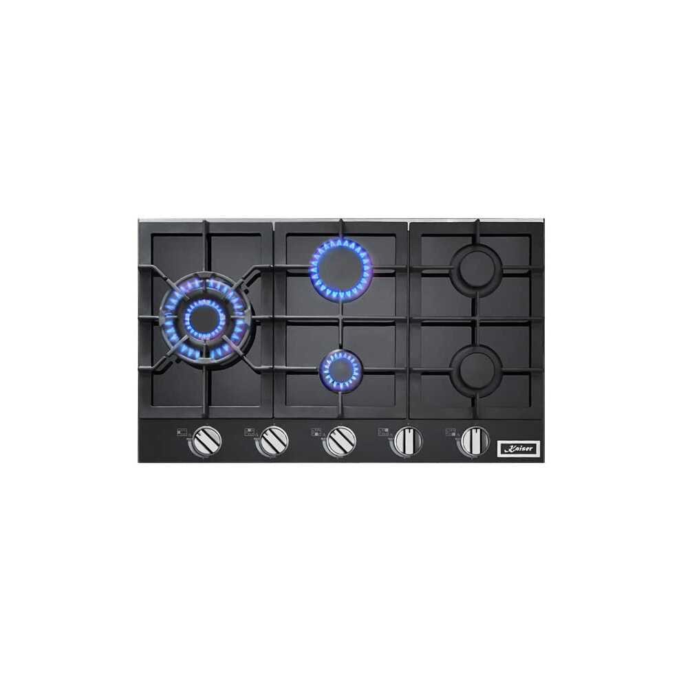 Kaiser Avantgarde Pro Turbo Gas Hob | 86Cm Black