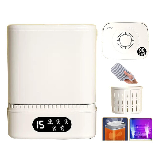 Portable Washing Machine and Dryer Combo, Semi-Automatic with