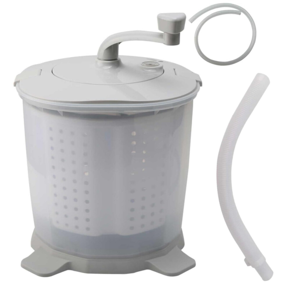 Baiyous Washing Maching, Portable Manual Washing Machine And Dryer, Hand Crank
