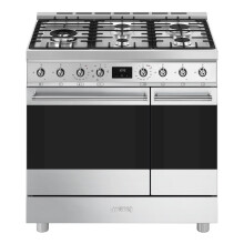 Smeg 90cm Dual Fuel Range Cooker - Stainless
