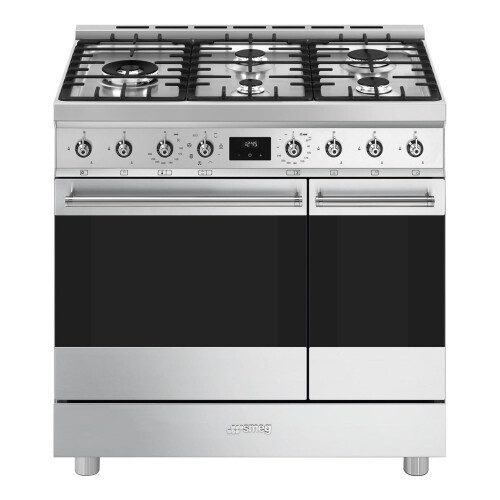Smeg Smeg 90cm Dual Fuel Range Cooker - Stainless