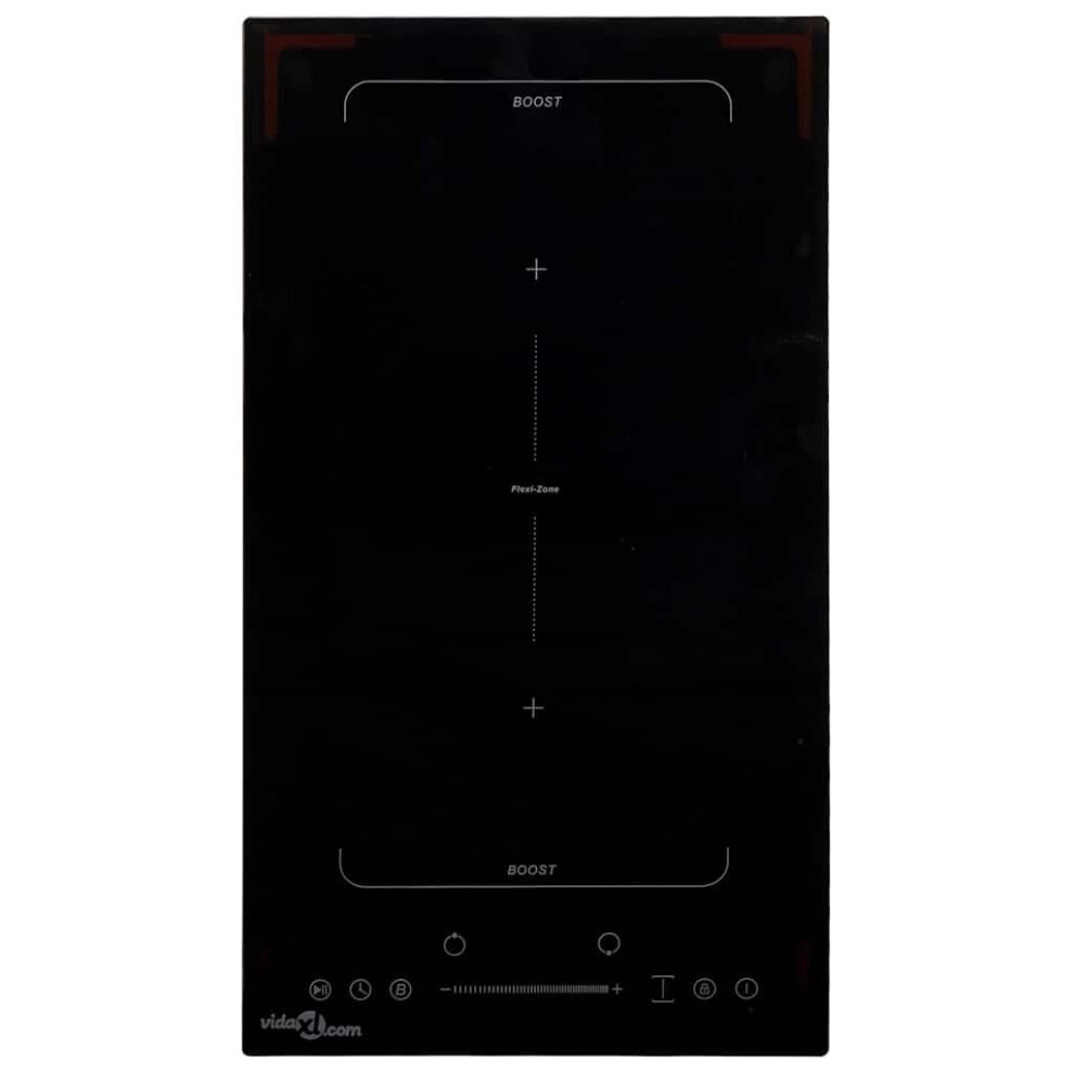 Vidaxl Flexizone Induction Hob With 2 Burners Touch Control Electric Dining Cooker Built-In Domino Hob Kitchen Appliance Home 3500W