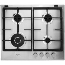 Whirlpool GMA6422IX Gas Hob, 60cm wide, 4 burners,