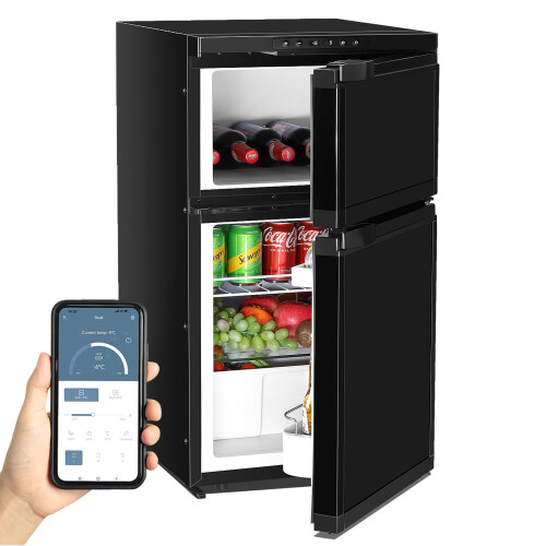 GEARFLOW 80L Litre Campervan Fridge, Mini Fridge Camping