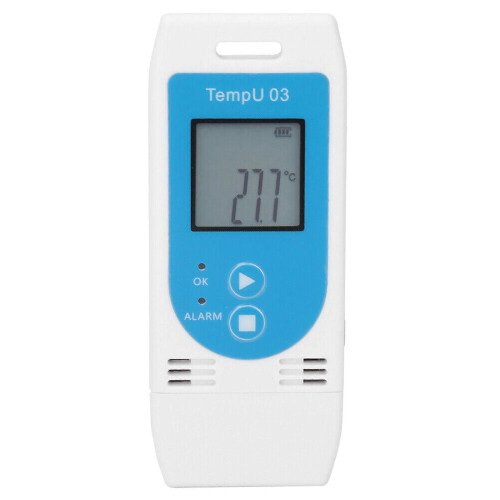 Rechargeable LCD USB Temperature & Humidity Data Logger with PDF/CSV Reports 1