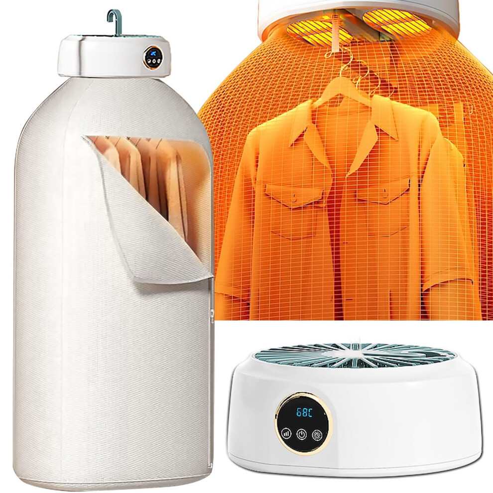 Hogarevrumah Fast-Drying Smart Portable Foldable Hanging Garment Dryer With Heated