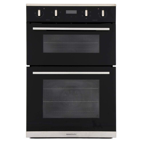 Rangemaster Rangemaster RMB9045BL/SS Electric Double Oven - Black &
