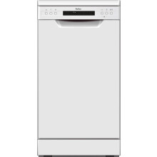 Amica ADF450WH Freestanding Slimline Dishwasher, 10 Place Settings,