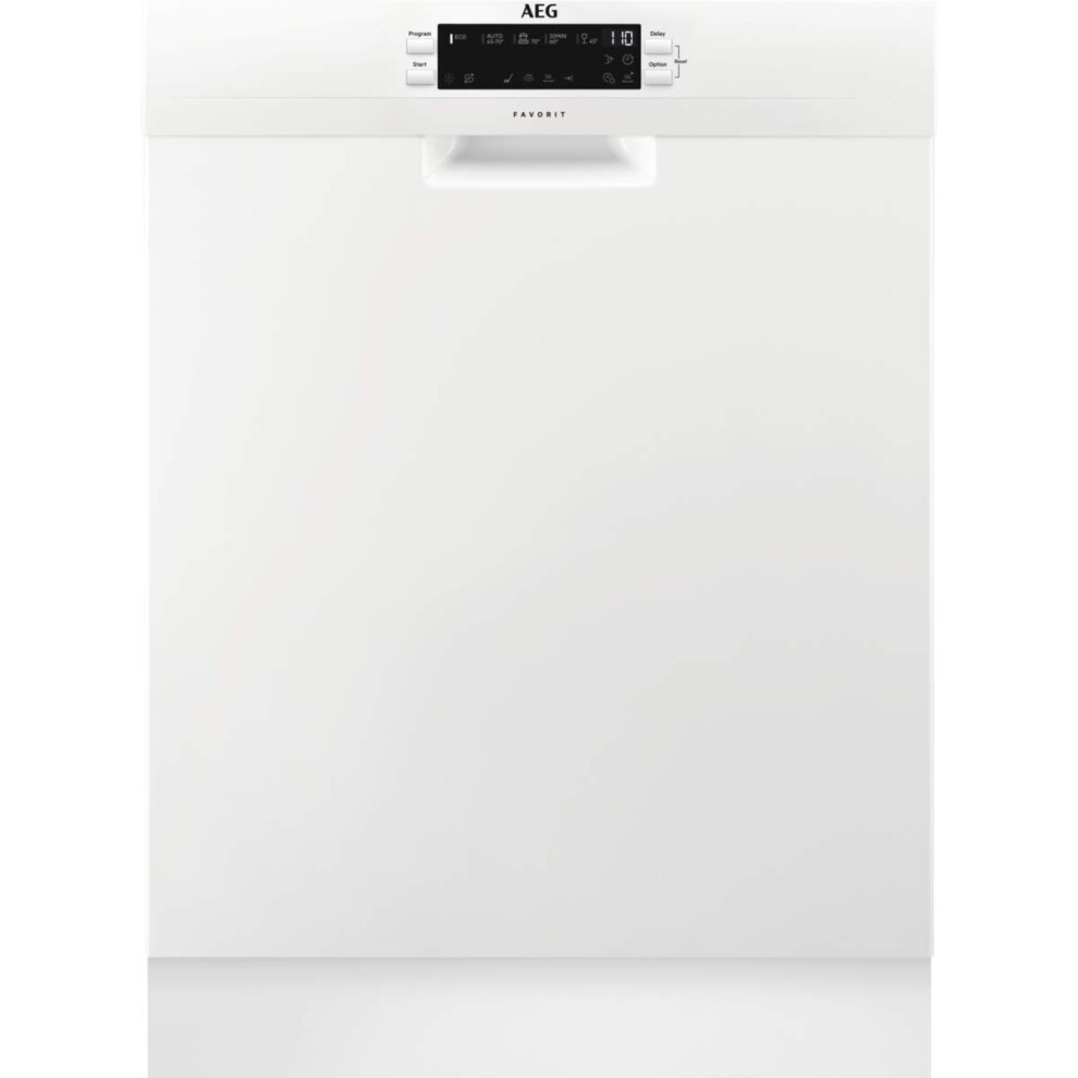 Aeg Ffb53940zw Freestanding Dishwasher With Airdry Technology, 14 White