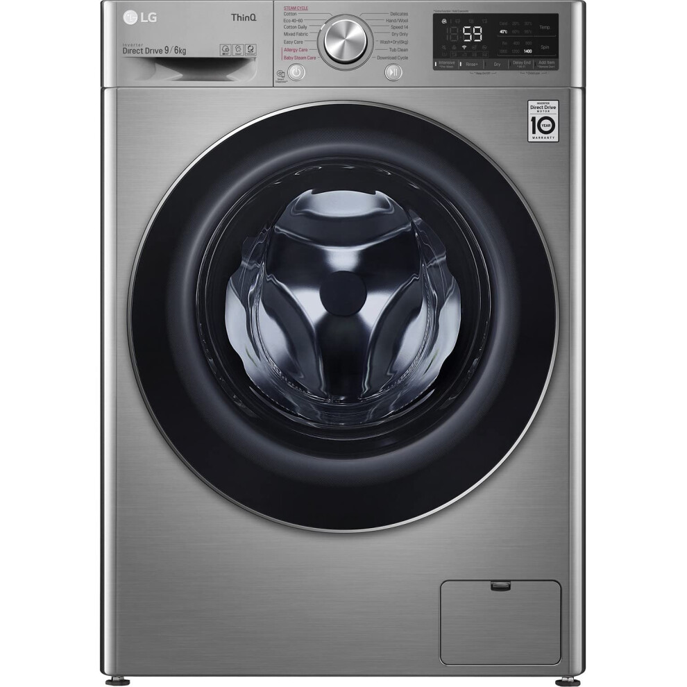 Lg V6 Fwv696sse Steam 9Kg/6Kg Freestanding Washer Dryer