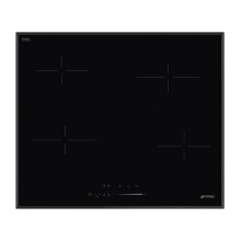 Electric ceramic hob with 4 heating zones from