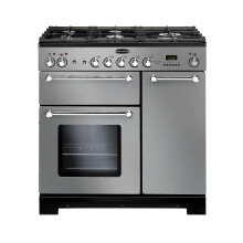 Rangemaster KCH90DFFSS/C Freestanding Range Cooker, Two Fan Ovens,